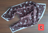 مینی اسکارف نخی تابستانی قواره 75 طرحدار