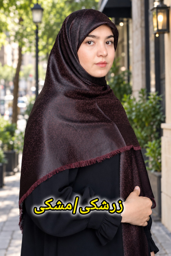 روسری ژاکارد ابریشم با کیفیت بالا قواره ۱۴۰