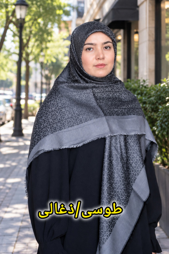 روسری ژاکارد ابریشم با کیفیت بالا قواره ۱۴۰