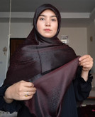روسری ژاکارد ابریشم با کیفیت بالا قواره ۱۴۰
