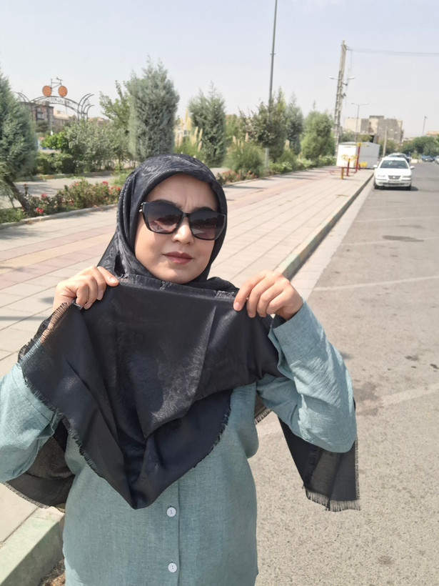 روسری ژاکارد ابریشم پلنگی با کیفیت بالا قواره ۱۴۰
