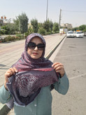 روسری ژاکارد ابریشم پلنگی با کیفیت بالا قواره ۱۴۰