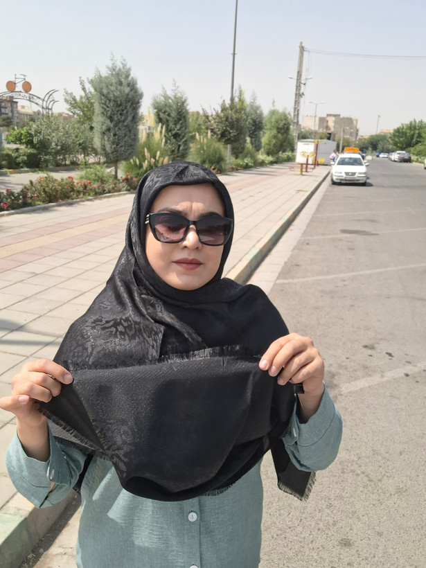 روسری ژاکارد ابریشم پلنگی با کیفیت بالا قواره ۱۴۰
