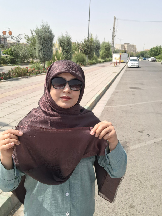 روسری ژاکارد ابریشم پلنگی با کیفیت بالا قواره ۱۴۰